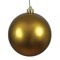 Olive Matte UV Drilled Ball Ornament, 6 in. - 4 per Bag